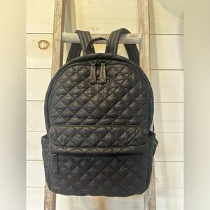 MZ Wallace Black Quilted Backpack